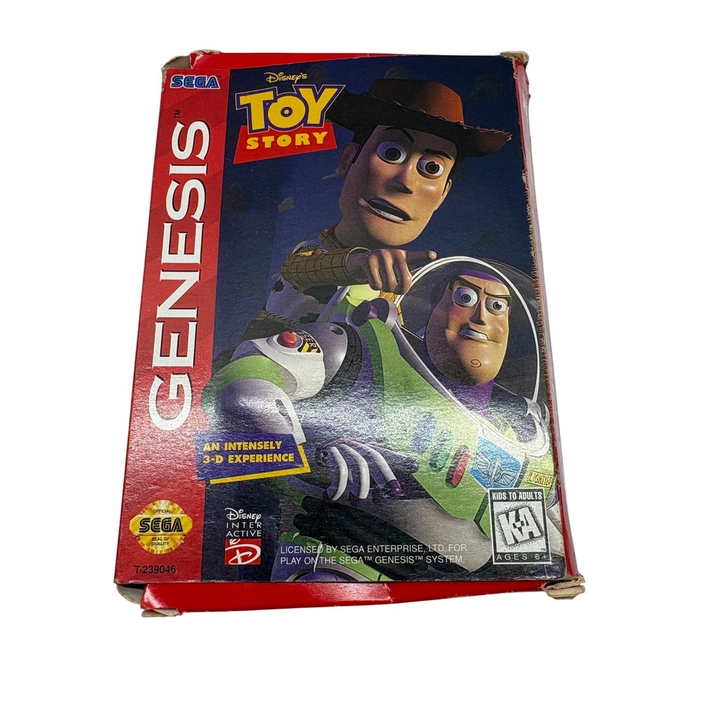 CIB Video Game Disney Toy Story Sega Genesis Disney InterActive